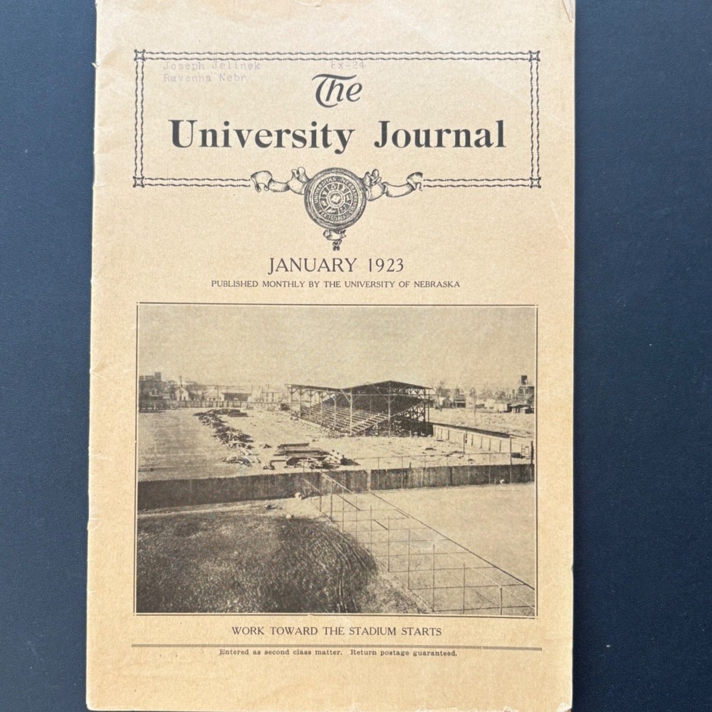 1923 University of Nebraska Journal Stadium Construction Starts UNL History‎